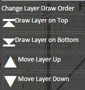 That means the layer shown at the top of the list is drawn on top of all the other layers.