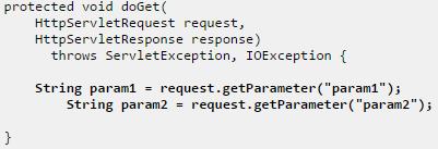 HttpRequest: Parameters Also we can use same (following) code if request parameters is send through body part of the Http request.