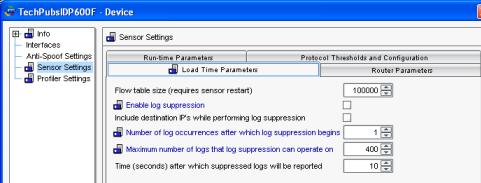 IDP-NetScreen-Security Manager Migration Guide Sensor Settings In the IDP Management Server, Sensor settings were handled in policies. In NSM, they are handled in the device dialog.