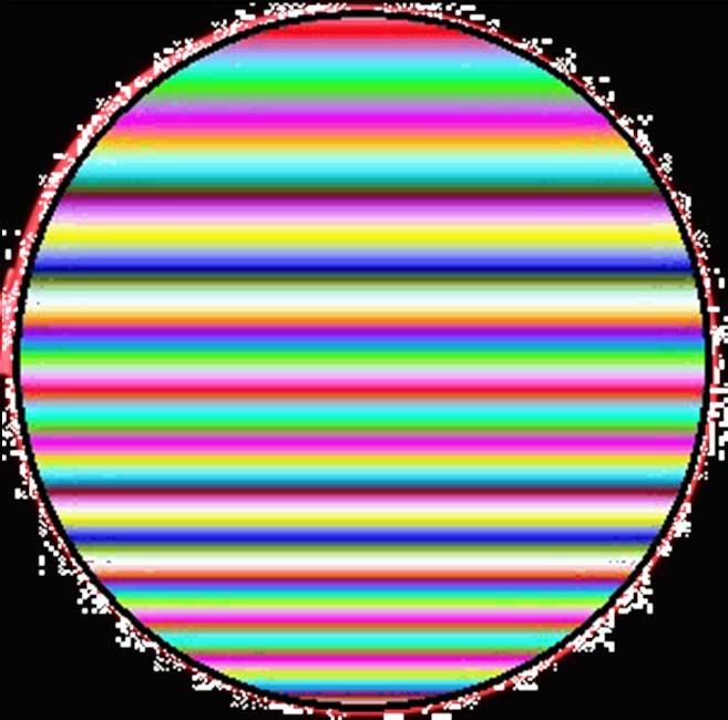 Thin film interference EXAMPLE: Explain why thin-film interference in a vertical soap bubble looks like this. SOLUTION: Because of gravity, the film is thickest at the bottom and thinnest at the top.