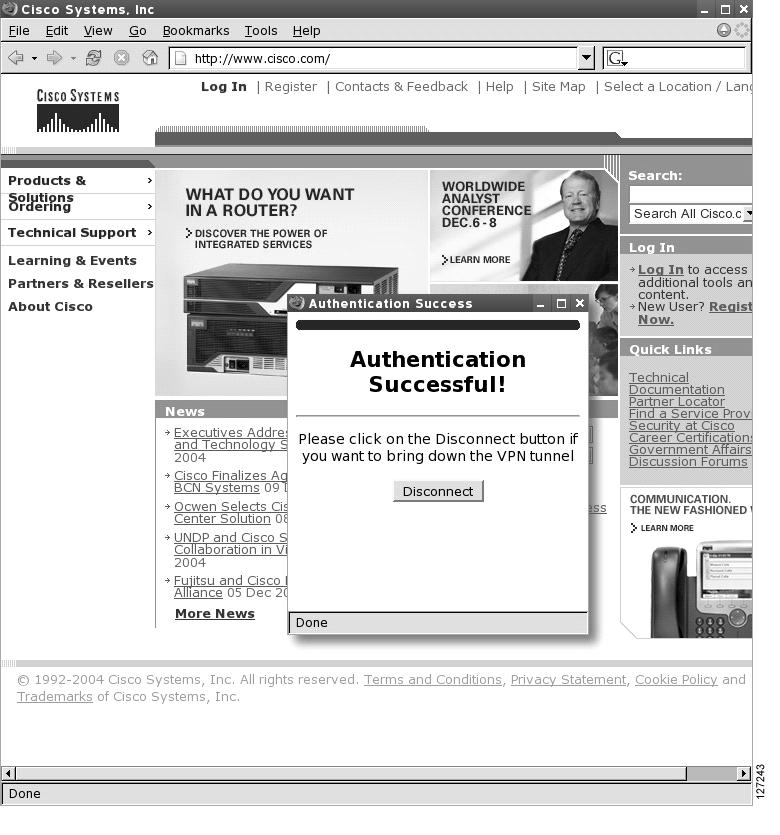 Successful Authentication 2007 Cisco Systems, Inc. All rights reserved. SNRS v2.0 4-11 This figure is an example of a successful activation.