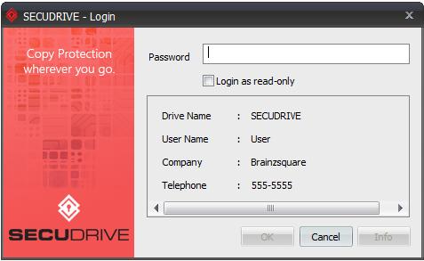 [About SECUDRIVE] Right click the tray
