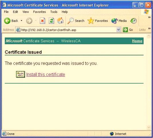 Certificate is selected, and click Next. 6.