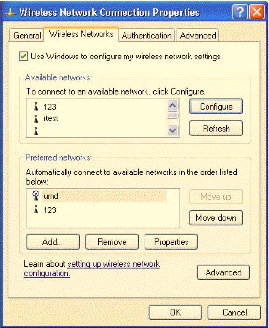 Appendix B: Server Setup for 802.1x Client Enable 802.1x authentication and Encryption for wireless card 1.