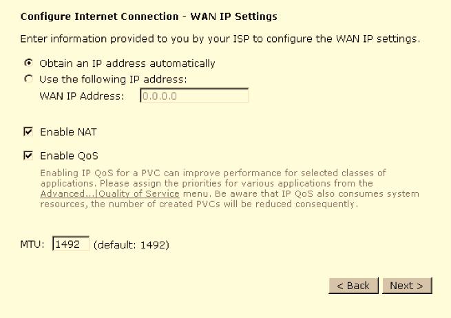 If the ISP provides PPPoE service, the connection type selection will be decided as whether the LAN side device is running a PPPoE client or the router is to run the PPPoE client.