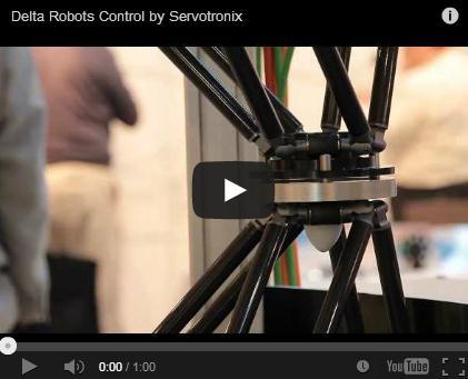 Powerful Robot Controller Two Delta Robot Synchronization 6 EtherCAT CDHD servo axes 2 robots are controlled by the