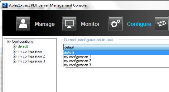 12 Managing the Able2Extract Server Cnfiguratins The Able2Extract Servers stres all cnfiguratin settings int a file called PDFServer.cfg.