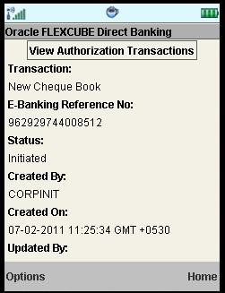 Transactions to Authorize Select the View from the options to view the transaction details.
