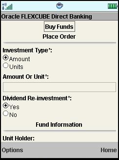Buy Funds Buy Funds (Screen 1) (Screen 2) Field Description Field Name Investment Type Description [Mandatory,