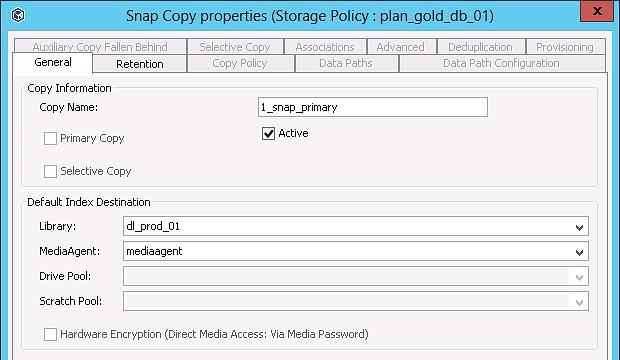 7. Click Finish to close Create Storage Policy Wizard. Note: In the example above the retention is set to 30 days, but the policy can be tailored to whatever the recovery SLA dictates.