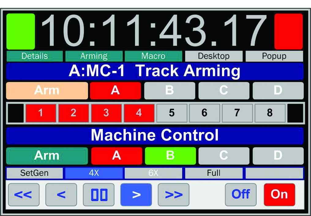Output: Follows master position and Offset Timecode Input: Chase remote code 1U Rack Mount, Mounts the Machine Room Optional Front Panel: System setup and check from Machine Room RM-6 Rack Mount
