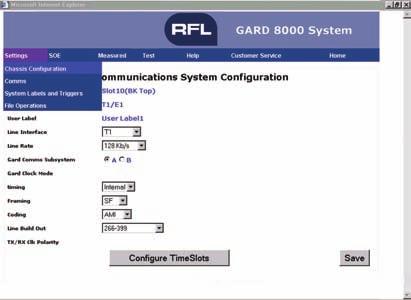 Web Browser User Interface Web Browser UI All interaction with the GARD 8000 System is made by the use of a standard web browser.