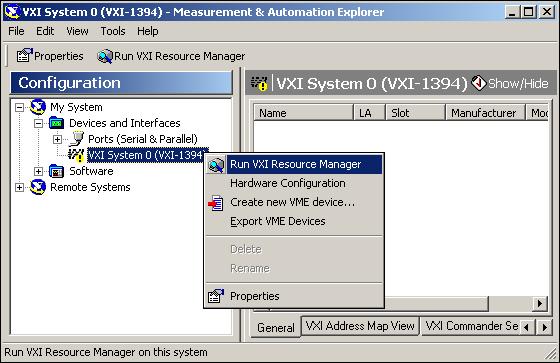 Chapter 3 Developing Your Application Options dialog box in the Tools»NI-VXI menu, you can also use MAX to configure Resman to run on all VXI systems automatically when the computer boots.