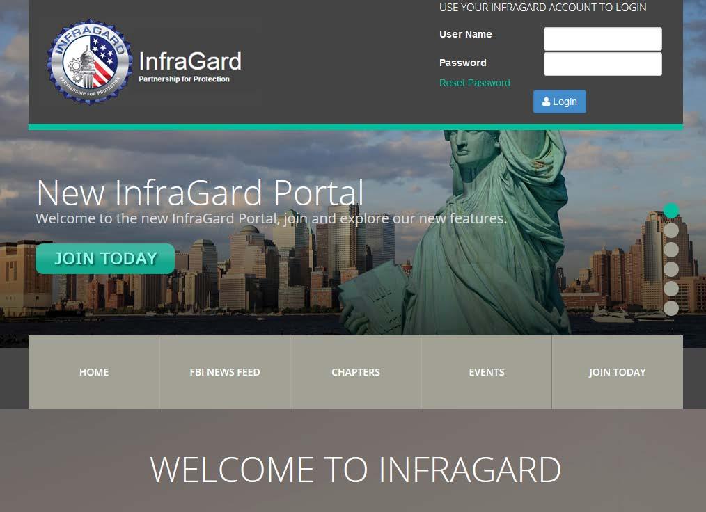 I. Logging into InfraGard 1. Go to http://www.