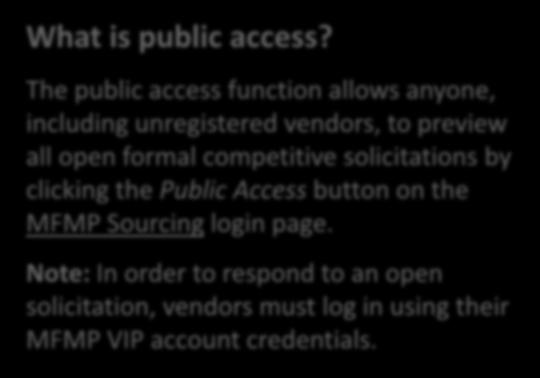 What is public access?