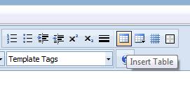 Inserting Tables Select Insert Table from the Editor toolbar TUTORIAL: