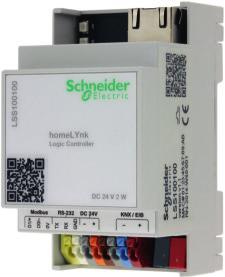 homelynk is easy to install The installation of the homelynk is easy and efficient. It has a compact, ergonomic size and is mounted on DIN rail.