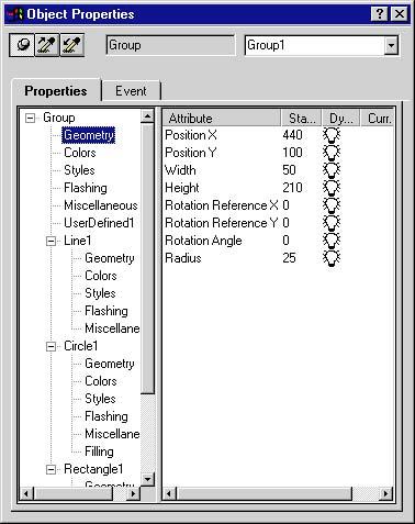 Graphics Designer 08.97 Group Group multiple selected objects together in what is known as a group object. All objects except OLE Controls and OLE Objects may be grouped.