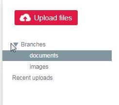 Click on the documents folder so that it is highlighted like this That will ensure that your upload goes into the correct directory.