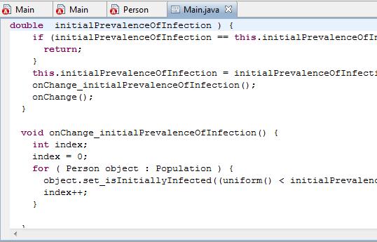 Possible Java Code