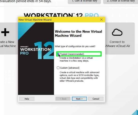 We begin by starting up VMWare Workstation. Use the Start Menu, or there may be a shortcut for this on the desktop.