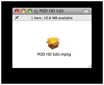 Installation on Mac OS X Installation on Mac OS X To follow are illustrated steps for installing POD HD Edit on Mac OS X 10.5 (Leopard ).
