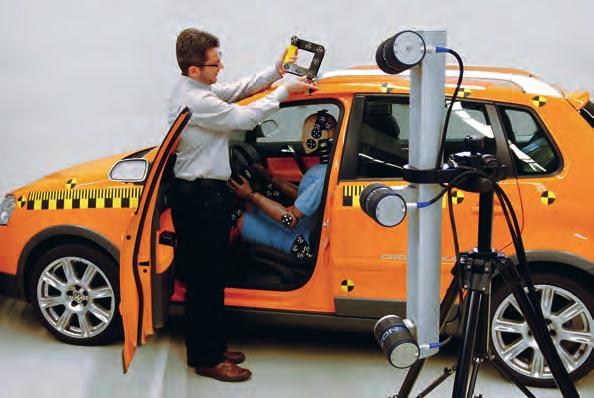 MoveInspect DPS ProCam Optical 3D metrology for vehicle safety testing Importance of passenger protection increases In new car development, crash and sled tests are conducted in order to minimize the