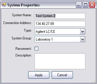3 Using Lab Advisor System Overview Note that the System Group field is present only when the Activate Grouping check box in the Configuration - Software screen is marked.
