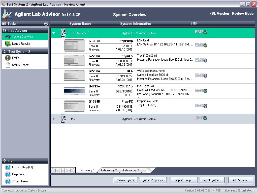 3 Using Lab Advisor Apps There are several ways to use the Review Client: All portable Lab Advisor installations upload their data to the same folder.