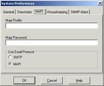Voicemail Pro Configuration MAPI System Preferences. This tab allows the selection of either MAPI or SMTP operation for the sending of emails.