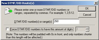Fax Operation 9. Enter the DTMF that you want to route.
