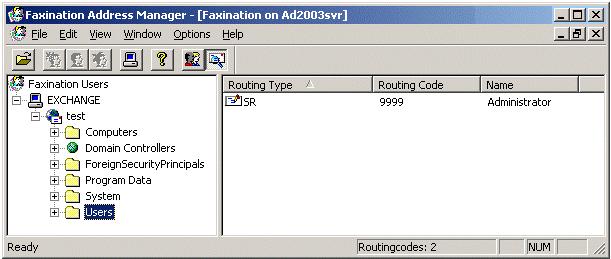 Navigate to Address Manager and double click
