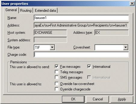 Fax Operation 5. Open the properties of a user. Configure any desired permissions. 6.