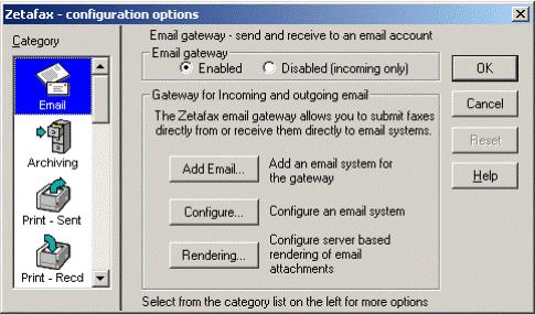 Open Email Gateway from the Server Settings section. 2.