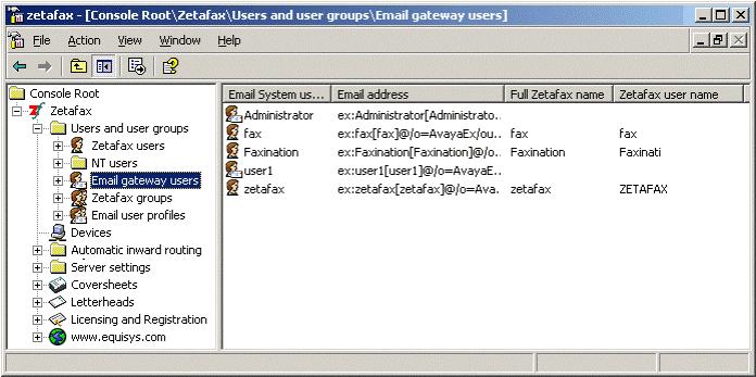 Fax Operation Email Gateway Users 1.