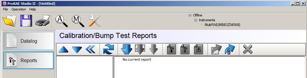 10. Click Reports, and the window changes: 11.