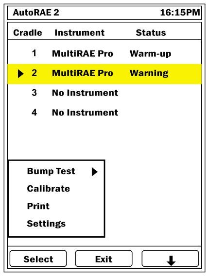 23.3. Placing Monitors In Cradles When you are ready to perform bump tests or calibration tests, place monitors in the cradles, following the instructions shown on page 24.