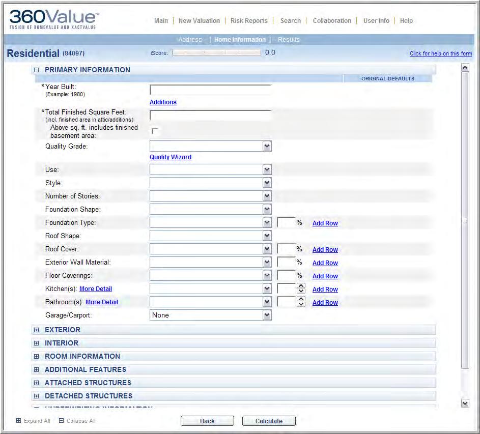Xactware s replacement cost estimator Connects the