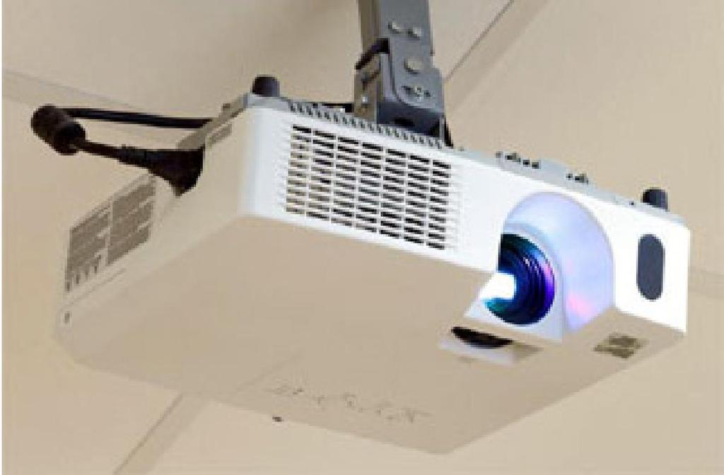 4) data projector A projector takes