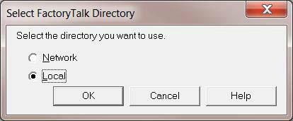 3. On the Select FactoryTalk Directory dialog box, click Local. 4. Click OK. 5. In the Welcome to ControlFLASH dialog box, click Next. 6.