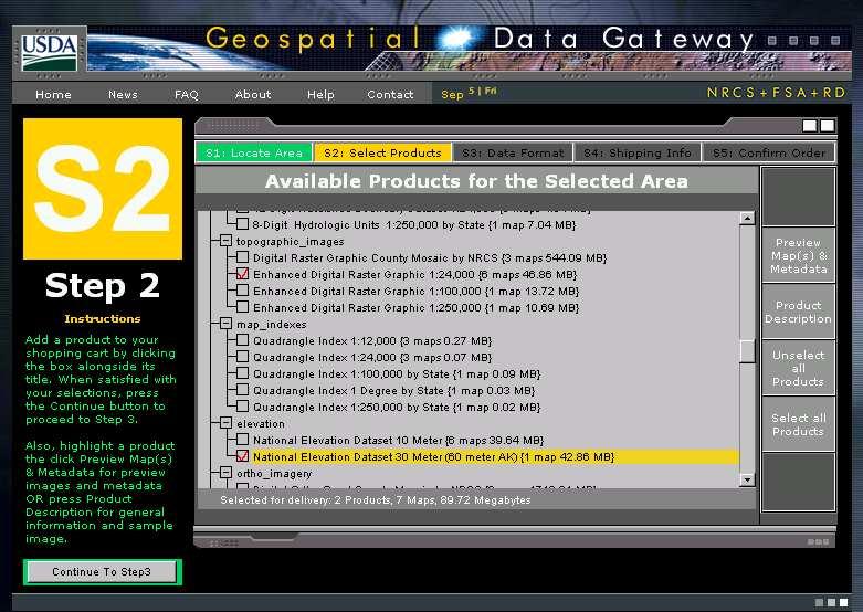 Once the items are downloaded, copy the folder to a working directory within the GeoWEPP folder program structure.