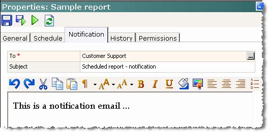 Cisco Unified Web and E-Mail Interaction Manager Reports Console User s Guide Set the notification properties 3. Click the Save button.