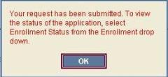 Click Submit to send the enrollment add request to SummaCare. The following message will be displayed. 4.