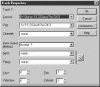Q10 SOFTWARE CAKEWALK PRO AUDIO 9 QUICKSTART Right click track one in Cakewalk and select "Track Properties" This will bring up a track properties menu that allows you to choose the recording and