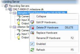 Storage Tip: You can also quickly change the name of a hardware device by selecting Rename IP Hardware... from the menu.
