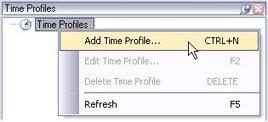 Time Profiles Time Profiles These time profiles are general time profiles. To learn about the time profiles used in Alarms, see About Alarms and Defining a New Alarms Time Profile.