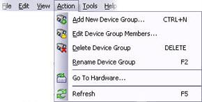 Management Client: System Administration The View menu features up to five commands, depending on context: Reset Application Layout: Lets you reset the layout of the different panes in the Management