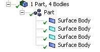 2D Feature Creation Concept Menu Tools for creating line & surface bodies 2d Surface Bodies can be created from existing edges, sketches or existing faces Some solvers (e.