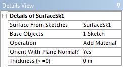 Surfaces From Sketches Used to create Surface bodies from existing sketches Can be used for 2D analysis Can be