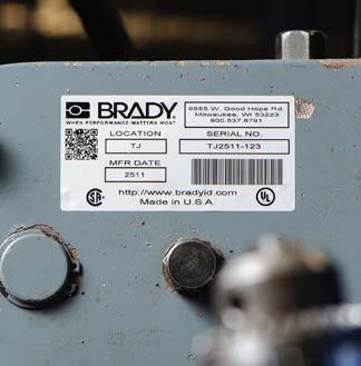 Brady Benchtop Thermal Transfer Materials Brady s industrial materials are designed and produced to meet the
